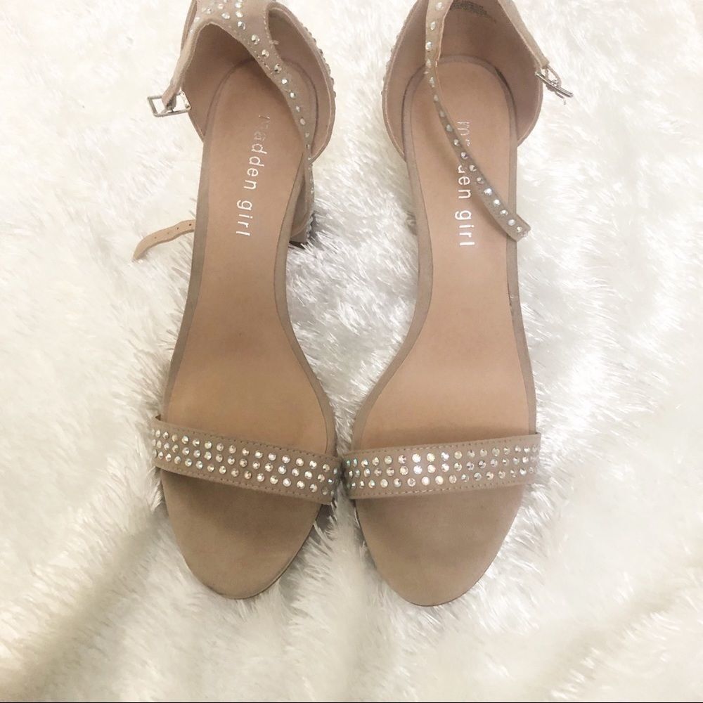 Madden Girl Beella 2 Piece Sparkling Block sandal
